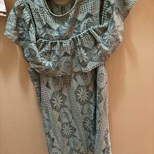 Miami Gray Lace Detail Garment